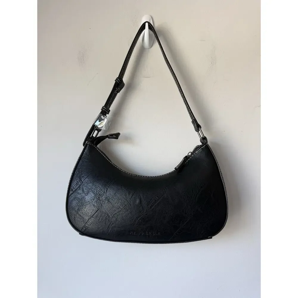 Rein and Bridle Black Faux Leather Women's Purse Western 12x7x2 NWT SLAH018